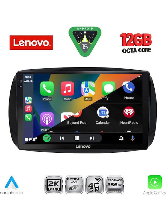 Lenovo Car Audio System for BMW X1 / X3 / X4 Smart ForTwo 2016 (Bluetooth/USB/WiFi/GPS/Apple CarPlay/Android Auto) with 9" Touch Screen