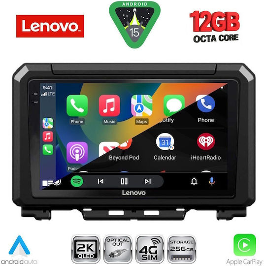 Lenovo Ηχοσύστημα Αυτοκινήτου για Suzuki Jimny BMW X1 / X3 / X4 2017 (Bluetooth/USB/WiFi/GPS/Apple-Carplay/Android-Auto) με Οθόνη Αφής 9"