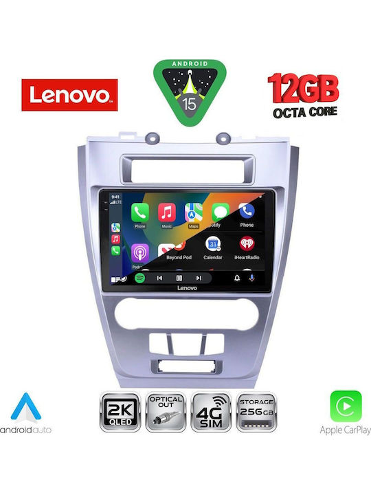 Lenovo Car Audio System for BMW X1 / X3 / X4 Ford Fusion 2012-2017 (Bluetooth/USB/WiFi/GPS/Apple CarPlay/Android Auto) with 10" Touch Screen
