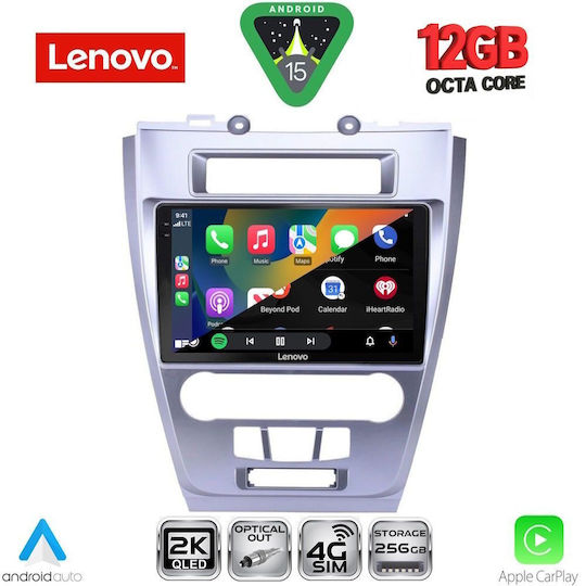 Lenovo Ηχοσύστημα Αυτοκινήτου για BMW X1 / X3 / X4 Ford Fusion 2012-2017 (Bluetooth/USB/WiFi/GPS/Apple-Carplay/Android-Auto) με Οθόνη Αφής 10"