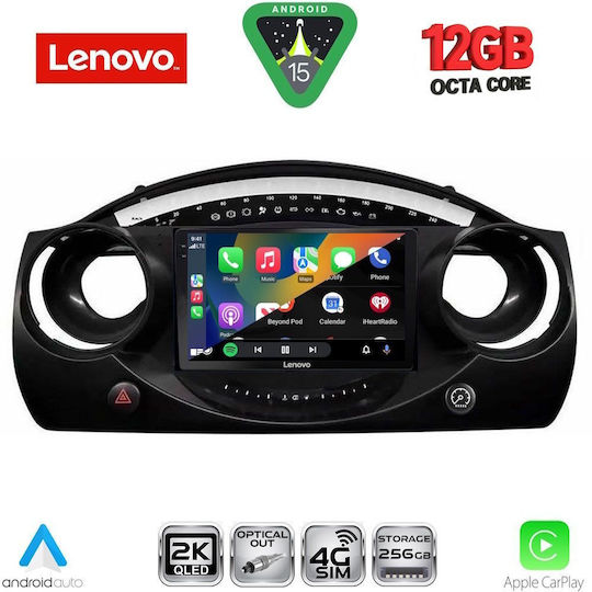 Lenovo Car Audio System for Mini Cooper BMW X1 / X3 / X4 2000-2006 (Bluetooth/USB/WiFi/GPS/Apple CarPlay/Android Auto) with 9" Touch Screen