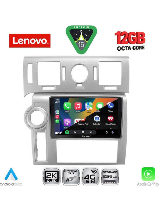 Lenovo Car Audio System for BMW X1 / X3 / X4 Hummer H2 2008-2009 (Bluetooth/USB/WiFi/GPS/Apple CarPlay/Android Auto) with 9" Touch Screen