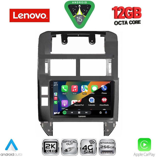 Lenovo Ηχοσύστημα Αυτοκινήτου για BMW X1 / X3 / X4 Volkswagen Polo 2002-2009 (Bluetooth/USB/WiFi/GPS/Apple-Carplay/Android-Auto) με Οθόνη Αφής 9"