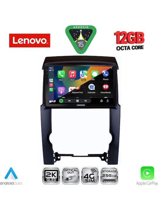 Lenovo Car Audio System for BMW X1 / X3 / X4 Kia Sorento 2009-2014 (Bluetooth/USB/WiFi/GPS/Apple CarPlay/Android Auto) with 10" Touch Screen