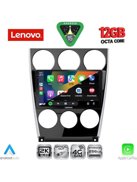 Lenovo Car Audio System for BMW X1 / X3 / X4 Mazda 6 2005-2008 (Bluetooth/USB/WiFi/GPS/Apple CarPlay/Android Auto) with 9" Touch Screen