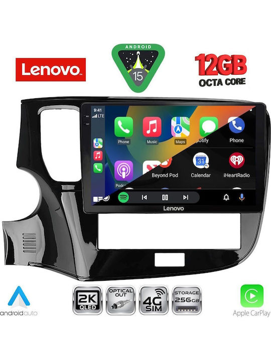 Lenovo Car Audio System for Mitsubishi Outlander BMW X1 / X3 / X4 2020-2022 (Bluetooth/USB/WiFi/GPS/Apple CarPlay/Android Auto) with 10" Touch Screen