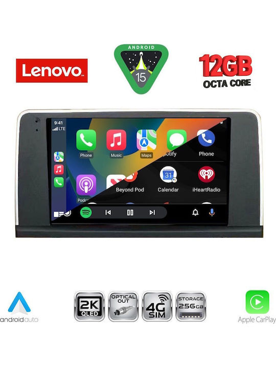 Lenovo Car Audio System for BMW Series 3 / X1 / X3 / X4 2012-2018 (Bluetooth/USB/WiFi/GPS/Apple CarPlay/Android Auto) with 9" Touch Screen
