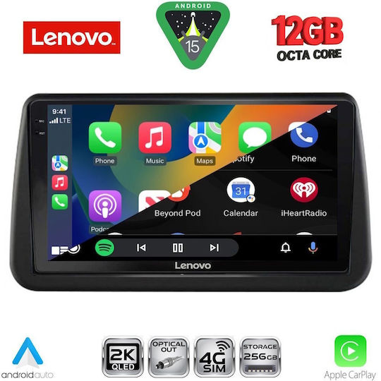 Lenovo Ηχοσύστημα Αυτοκινήτου για Opel Meriva BMW X1 / X3 / X4 2010-2017 (Bluetooth/USB/WiFi/GPS/Apple-Carplay/Android-Auto) με Οθόνη Αφής 9"
