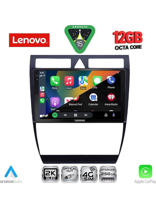 Lenovo Car Audio System for BMW X1 / X3 / X4 Audi A6 1998-2005 (Bluetooth/USB/WiFi/GPS/Apple CarPlay/Android Auto) with 9" Touch Screen