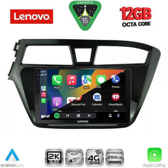 Lenovo Ηχοσύστημα Αυτοκινήτου για BMW X1 / X3 / X4 Hyundai i20 2014-2019 (Bluetooth/USB/WiFi/GPS/Apple-Carplay/Android-Auto) με Οθόνη Αφής 9"