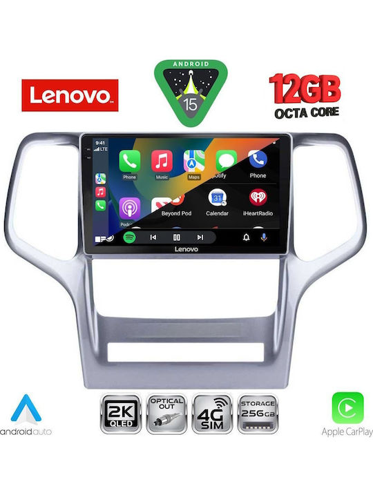 Lenovo Car Audio System for BMW X1 / X3 / X4 Jeep Grand Cherokee 2011-2014 (Bluetooth/USB/WiFi/GPS/Apple CarPlay/Android Auto) with 9" Touch Screen