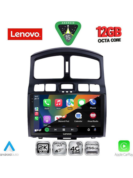 Lenovo Car Audio System for BMW X1 / X3 / X4 Hyundai Santa Fe 2003-2006 Bluetooth USB WiFi GPS Apple CarPlay Android Auto with 9" Touch Screen