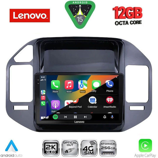 Lenovo Car Audio System for Mitsubishi Pajero BMW X1 / X3 / X4 1999-2006 (Bluetooth/USB/WiFi/GPS/Apple CarPlay/Android Auto) with 9" Touch Screen