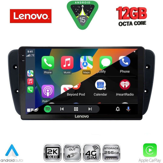Lenovo Ηχοσύστημα Αυτοκινήτου για BMW X1 / X3 / X4 Seat Ibiza 2008-2015 (Bluetooth/USB/WiFi/GPS/Apple-Carplay/Android-Auto) με Οθόνη Αφής 9"