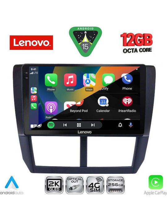 Lenovo Car Audio System for BMW X1 / X3 / X4 Subaru Forester / Impreza 2008-2013 (Bluetooth/USB/WiFi/GPS/Apple CarPlay/Android Auto) with 9" Touch Screen