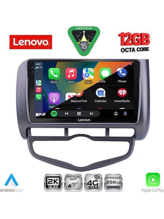 Lenovo Car Audio System for BMW X1 / X3 / X4 Honda Jazz 2002-2008 with Clima (Bluetooth/USB/WiFi/GPS/Apple CarPlay/Android Auto) with 9" Touch Screen