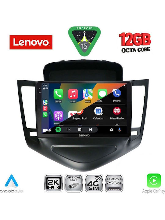 Lenovo Car Audio System for BMW X1 / X3 / X4 Chevrolet Cruze 2008-2012 (Bluetooth/USB/WiFi/GPS/Apple CarPlay/Android Auto) with 9" Touch Screen