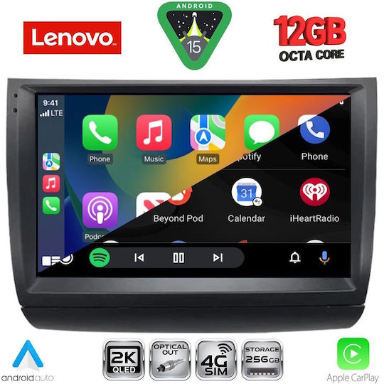 Lenovo Ηχοσύστημα Αυτοκινήτου για Toyota Prius BMW X1 / X3 / X4 2003-2009 (Bluetooth/USB/WiFi/GPS/Apple-Carplay/Android-Auto) με Οθόνη Αφής 9"