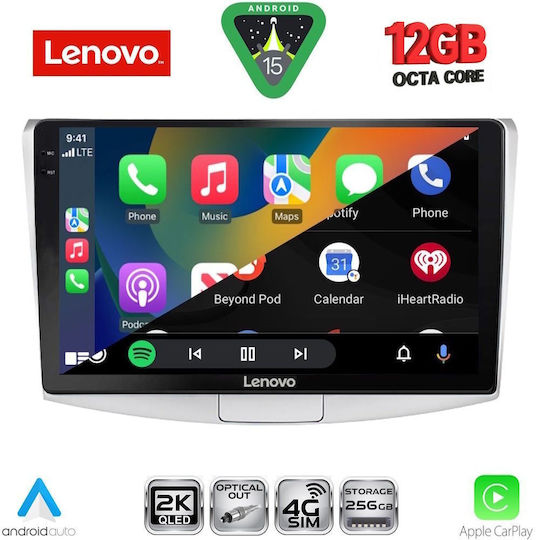 Lenovo Ηχοσύστημα Αυτοκινήτου για BMW X1 / X3 / X4 Volkswagen Passat 2010-2015 (Bluetooth/USB/WiFi/GPS/Apple-Carplay/Android-Auto) με Οθόνη Αφής 10"
