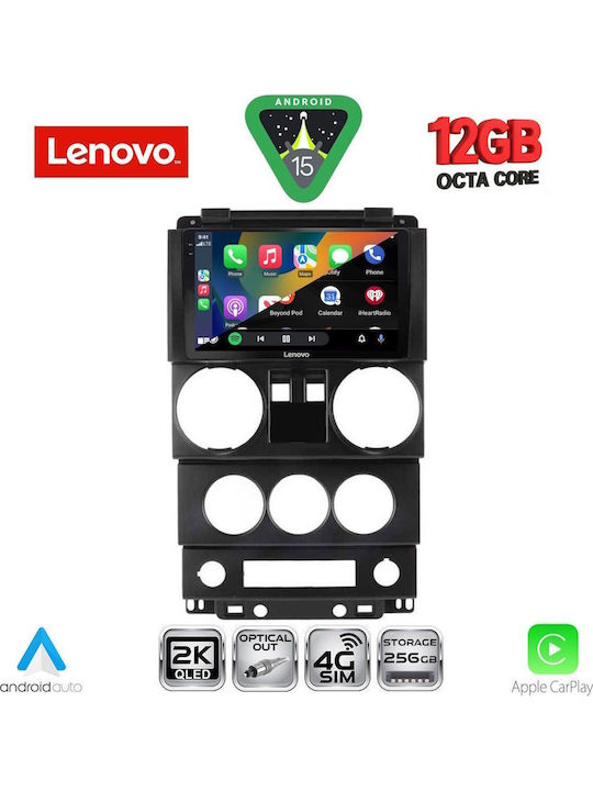 Lenovo Car Audio System for BMW X1 / X3 / X4 Jeep Wrangler 2006-2011 (Bluetooth/USB/WiFi/GPS/Apple CarPlay/Android Auto) with 9" Touch Screen