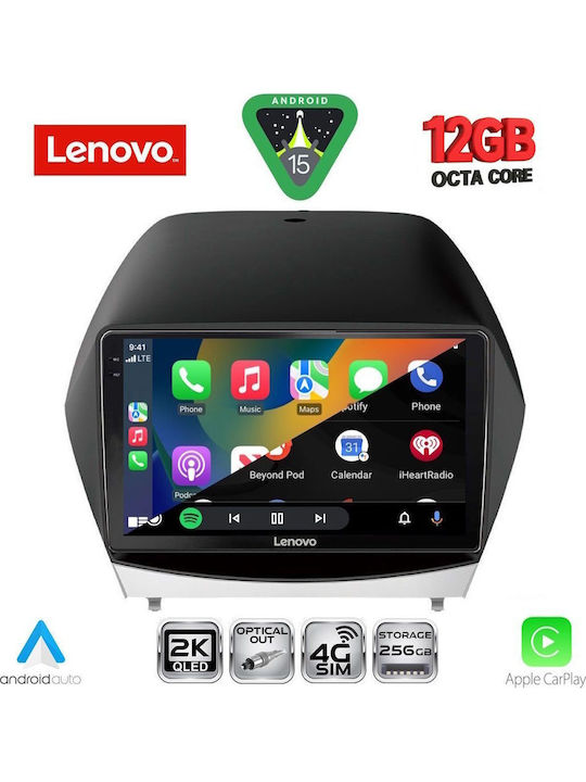 Lenovo Car Audio System for BMW X1 / X3 / X4 Hyundai iX35 2010-2015 (Bluetooth/USB/WiFi/GPS/Apple CarPlay/Android Auto) with 10" Touch Screen