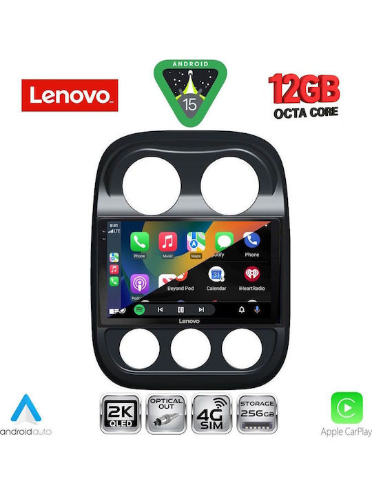 Lenovo Lenovo Auto-Audiosystem für BMW X1 / X3 / X4 Jeep Kompass / Patriot 2007-2016 mit Touchscreen 10 Zoll Bluetooth / USB / Eingebautes Wi-Fi / GPS / Apple CarPlay / Android Auto