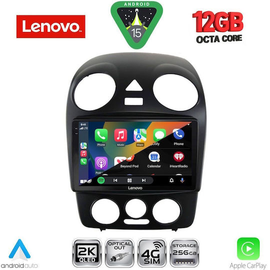 Lenovo Ηχοσύστημα Αυτοκινήτου για BMW X1 / X3 / X4 Volkswagen Beetle 2004-2011 (Bluetooth/USB/WiFi/GPS/Apple-Carplay/Android-Auto) με Οθόνη Αφής 9"