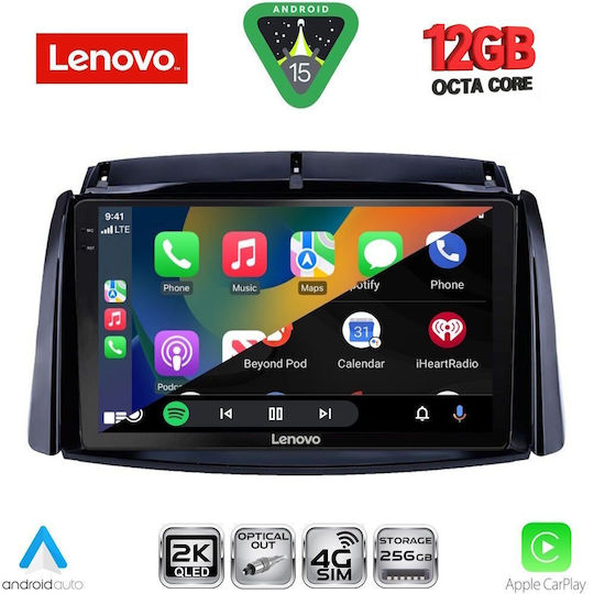 Lenovo Ηχοσύστημα Αυτοκινήτου για Renault Koleos BMW X1 / X3 / X4 2006-2016 (Bluetooth/USB/WiFi/GPS/Apple-Carplay/Android-Auto) με Οθόνη Αφής 9"