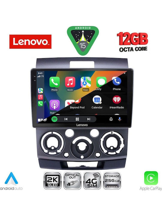 Lenovo Car Audio System for BMW X1 / X3 / X4 Ford Ranger Mazda BT-50 2006-2011 (Bluetooth/USB/WiFi/GPS/Apple CarPlay/Android Auto) with 9" Touch Screen