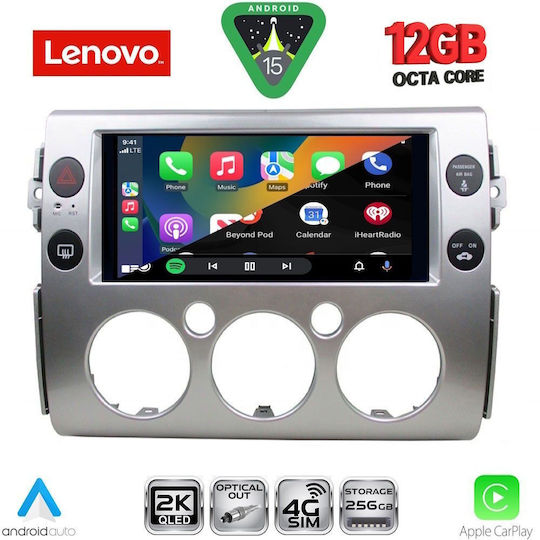 Lenovo Car Audio System for Toyota FJ BMW X1 / X3 / X4 2007-2013 (Bluetooth/USB/WiFi/GPS/Apple CarPlay/Android Auto) with 9" Touch Screen