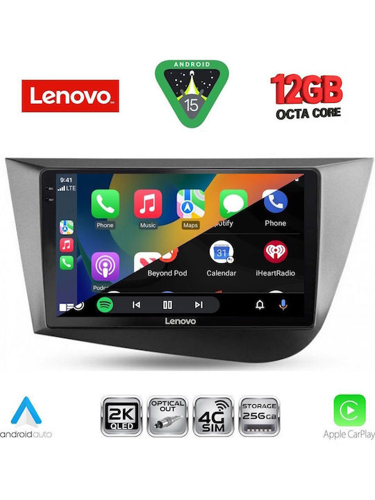 Lenovo Car Audio System for BMW X1 / X3 / X4 Seat Leon 2005-2012 (Bluetooth/USB/WiFi/GPS/Apple CarPlay/Android Auto) with 9" Touch Screen