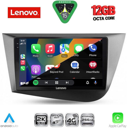 Lenovo Ηχοσύστημα Αυτοκινήτου για BMW X1 / X3 / X4 Seat Leon 2005-2012 (Bluetooth/USB/WiFi/GPS/Apple-Carplay/Android-Auto) με Οθόνη Αφής 9"