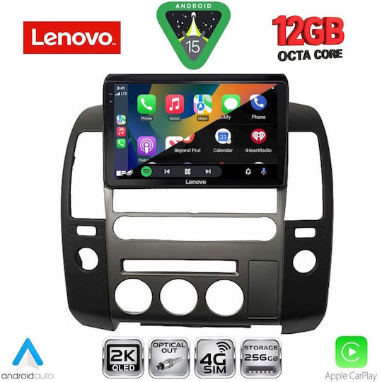 Lenovo Ηχοσύστημα Αυτοκινήτου για BMW X1 / X3 / X4 Nissan Navara 2006-2011 (Bluetooth/USB/WiFi/GPS/Apple-Carplay/Android-Auto) με Οθόνη Αφής 9"