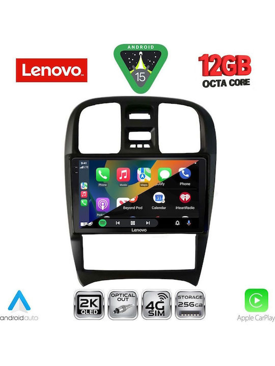 Lenovo Car Audio System for BMW X1 / X3 / X4 Hyundai Sonata 2000-2006 (Bluetooth/USB/WiFi/GPS/Apple CarPlay/Android Auto) with 9" Touch Screen