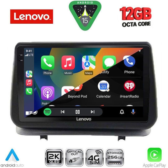 Lenovo Car Audio System for Renault Clio BMW X1 / X3 / X4 2005-2011 (Bluetooth/USB/WiFi/GPS/Apple CarPlay/Android Auto) with 9" Touch Screen