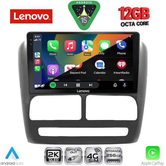 Lenovo Ηχοσύστημα Αυτοκινήτου για Fiat Doblo BMW X1 / X3 / X4 2010-2015 (Bluetooth/USB/WiFi/GPS/Apple-Carplay/Android-Auto) με Οθόνη Αφής 9"