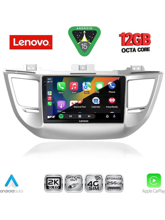 Lenovo Car Audio System for BMW X1 / X3 / X4 Hyundai Tucson 2015-2019 (Bluetooth/USB/WiFi/GPS/Apple CarPlay/Android Auto) with 9" Touch Screen