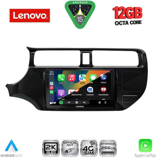 Lenovo Ηχοσύστημα Αυτοκινήτου για BMW X1 / X3 / X4 Kia Rio 2012-2015 (Bluetooth/USB/WiFi/GPS/Apple-Carplay/Android-Auto) με Οθόνη Αφής 9"