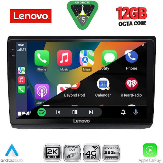 Lenovo Car Audio System for Opel Vivaro Renault Trafic BMW X1 / X3 / X4 Nissan Primastar 2004-2015 (Bluetooth/USB/WiFi/GPS/Apple CarPlay/Android Auto) with 10" Touch Screen