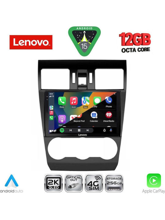 Lenovo Car Audio System for BMW X1 / X3 / X4 Subaru Forester / Impreza 2013-2019 (Bluetooth/USB/WiFi/GPS/Apple CarPlay/Android Auto) with 9" Touch Screen