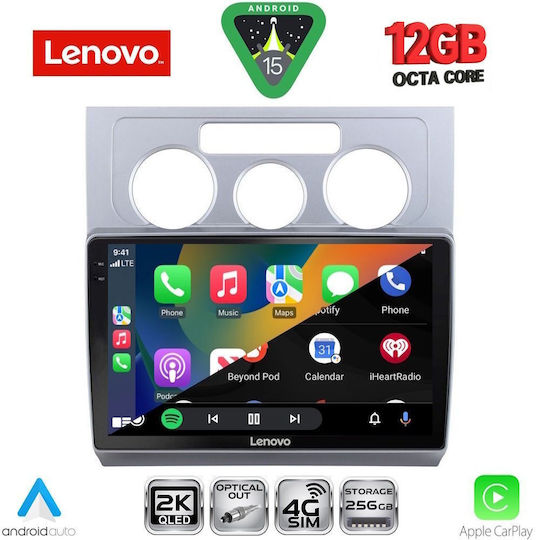 Lenovo Car Audio System for BMW X1 / X3 / X4 Volkswagen Touran 2003-2010 with A/C (Bluetooth/USB/WiFi/GPS/Apple CarPlay/Android Auto) with 10" Touch Screen