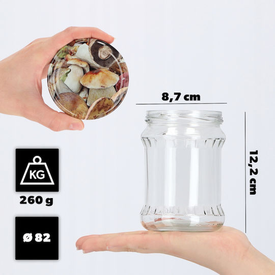 Kadax Βαζάκι Γυάλινο 500ml (8τμχ)