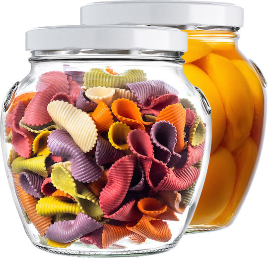 Kadax Glass Jar 1700ml 2pcs