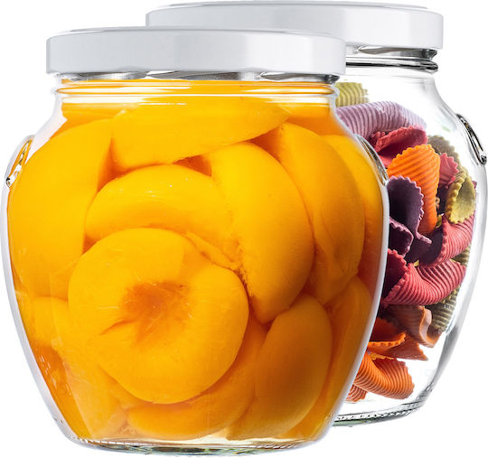 Kadax Glass Jar 1700ml 2pcs