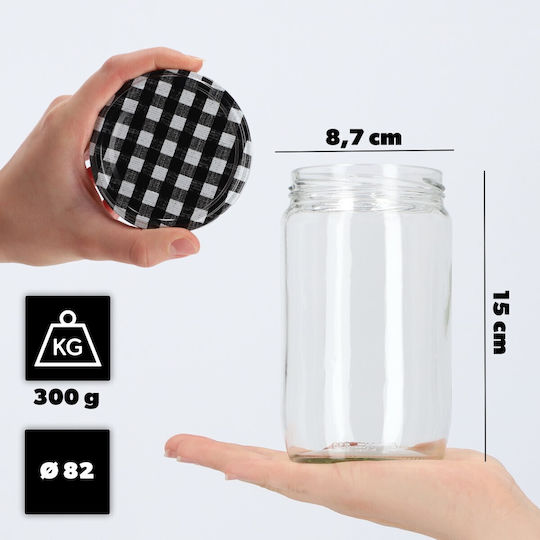 Kadax Glas Gefäß 720ml (8 Stück)