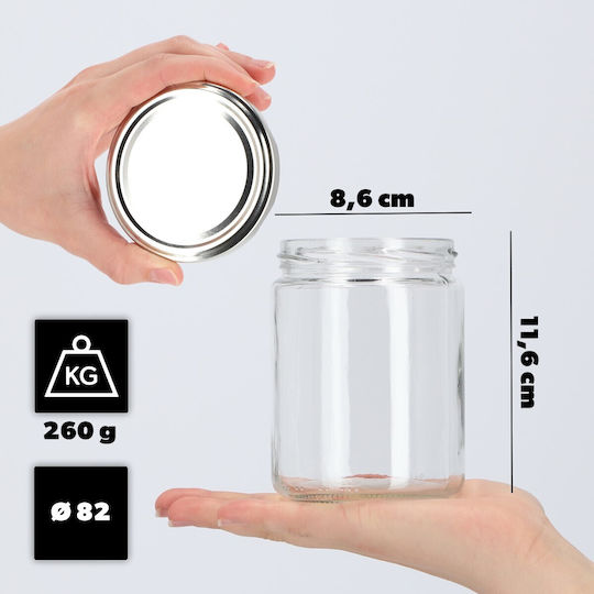 Kadax Βαζάκι Γυάλινο 540ml (8τμχ)
