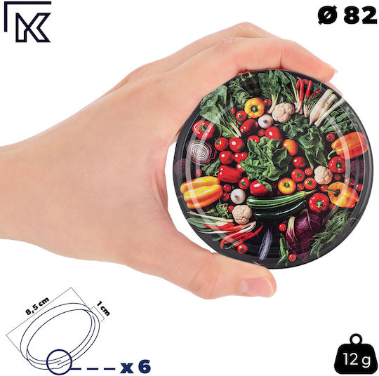Kadax Glas Gefäß 580ml (8 Stück)