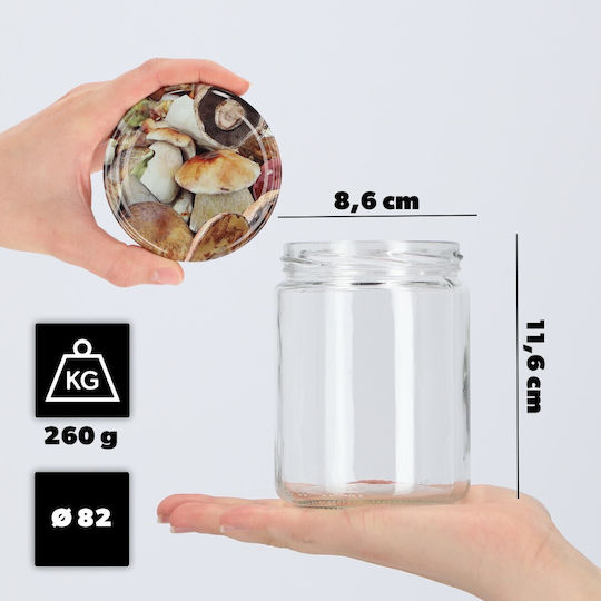 Kadax Glass Jar 540ml (8pcs)