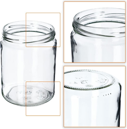 Kadax Glass Jar 540ml (8pcs)