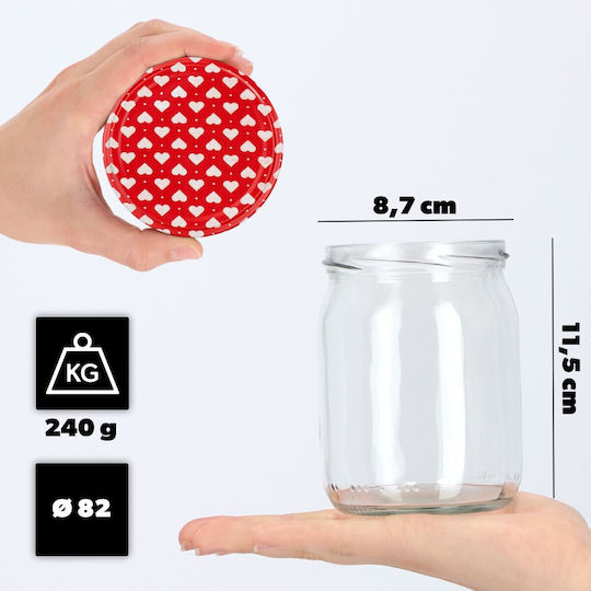 Kadax Βαζάκι Γυάλινο 540ml (8τμχ)